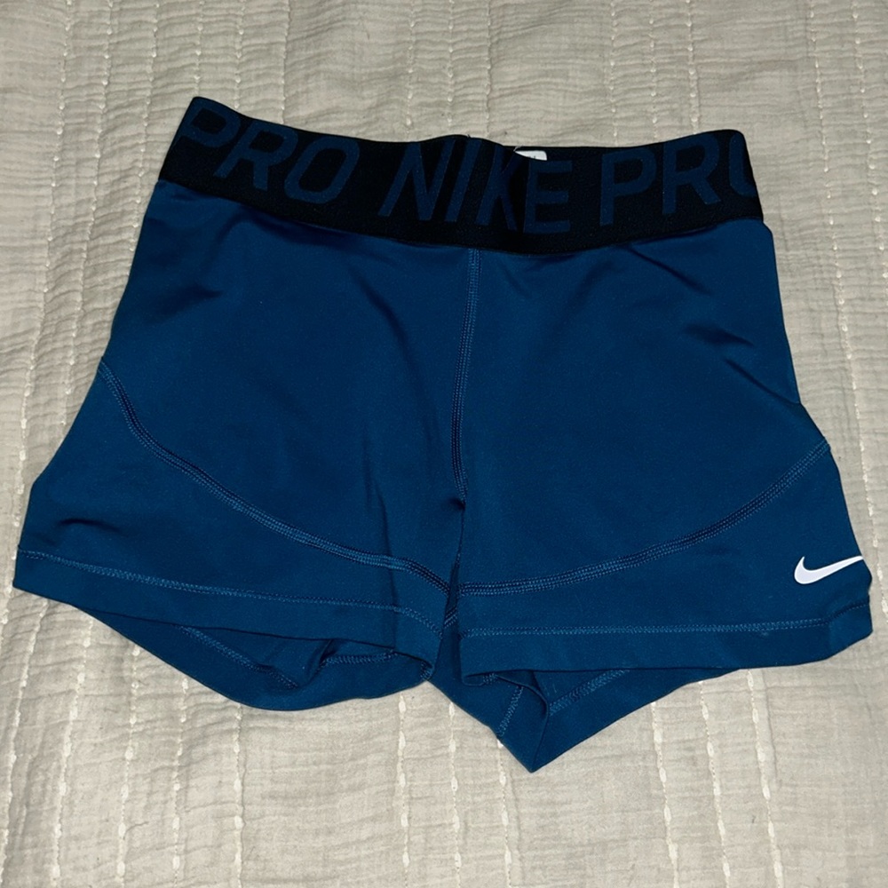 Nike Pros 3 Inch Length MEDIUM Blue
